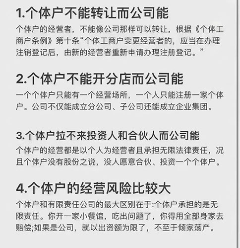 公司性質(zhì)和個(gè)體工商戶的區(qū)別